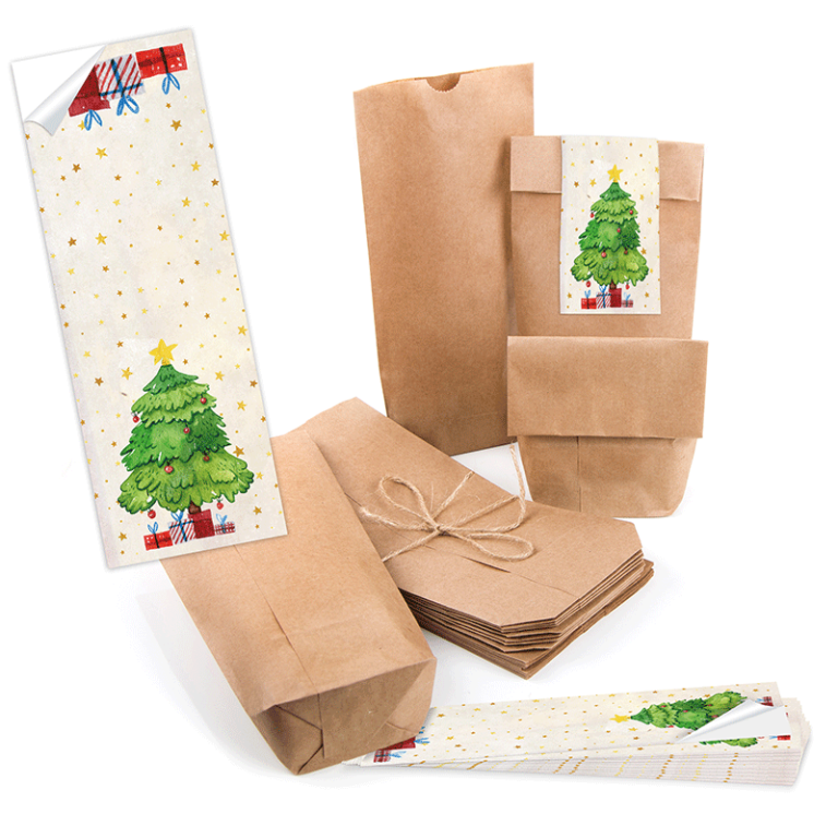 Geschenktüte verschließen