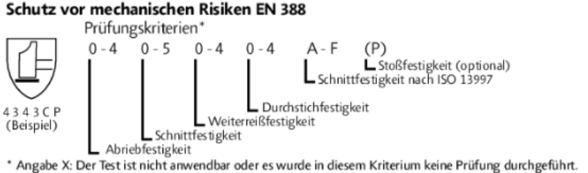 Schutz vor mechanischen Risiken EN 388