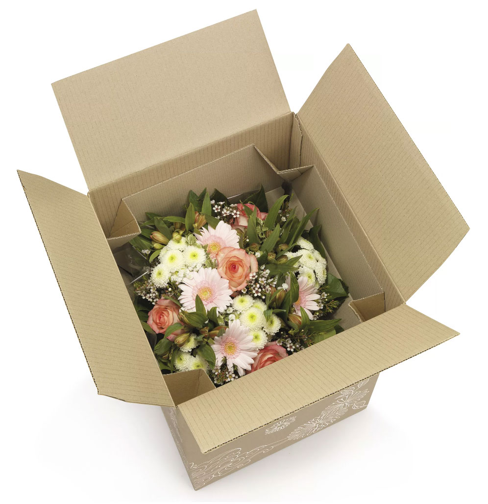 Blumenstrauß verschicken im Karton