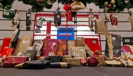 Adventskalender im Büro Team